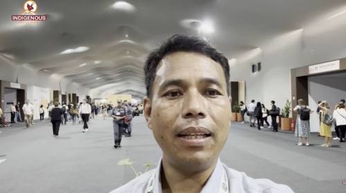 ब्राजिलमा भइरहेको COP-30 मा आदिवासीहरुको प्रदर्शन 