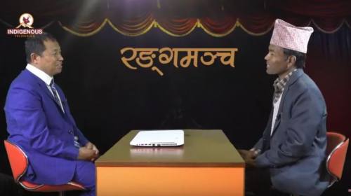Kali Bahadur Shahi On Rangamancha with PRAVEEN PUM