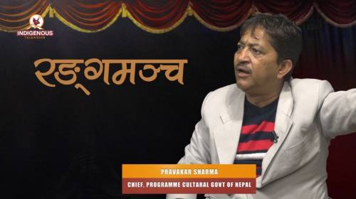 Pravakar Sharma (Chief,Programme Cultaral Gov Of Nepal) On Ranga Mancha With Paveen Puma epi - 73